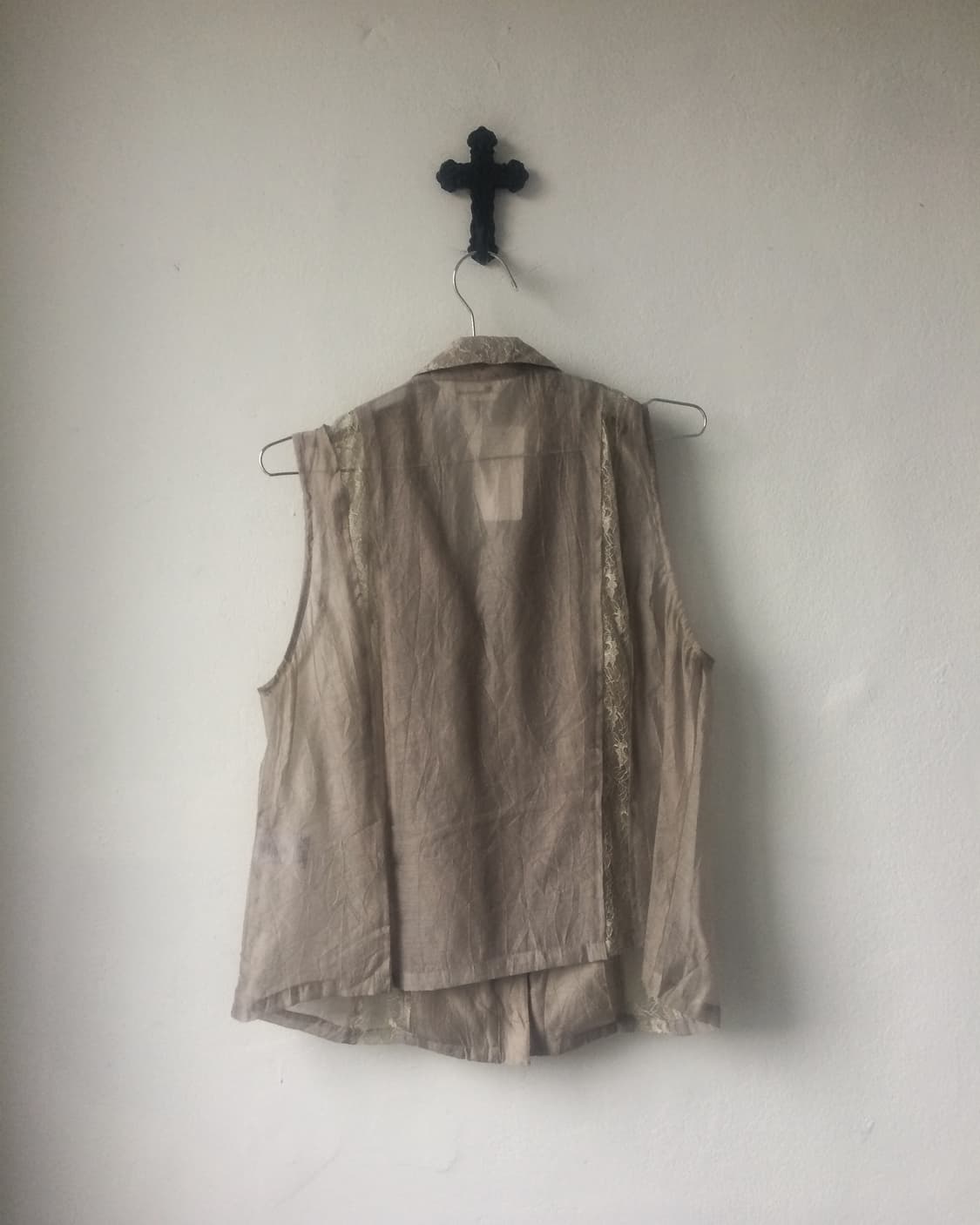 Lace layered vest 상품이미지3