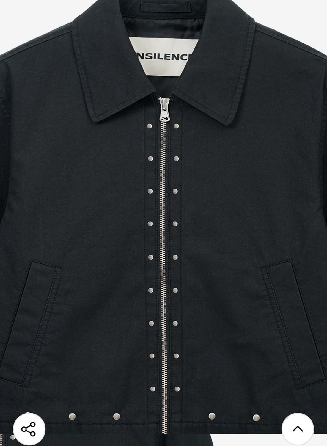 인사일런스 코튼 스터드 자켓 M 상품이미지7