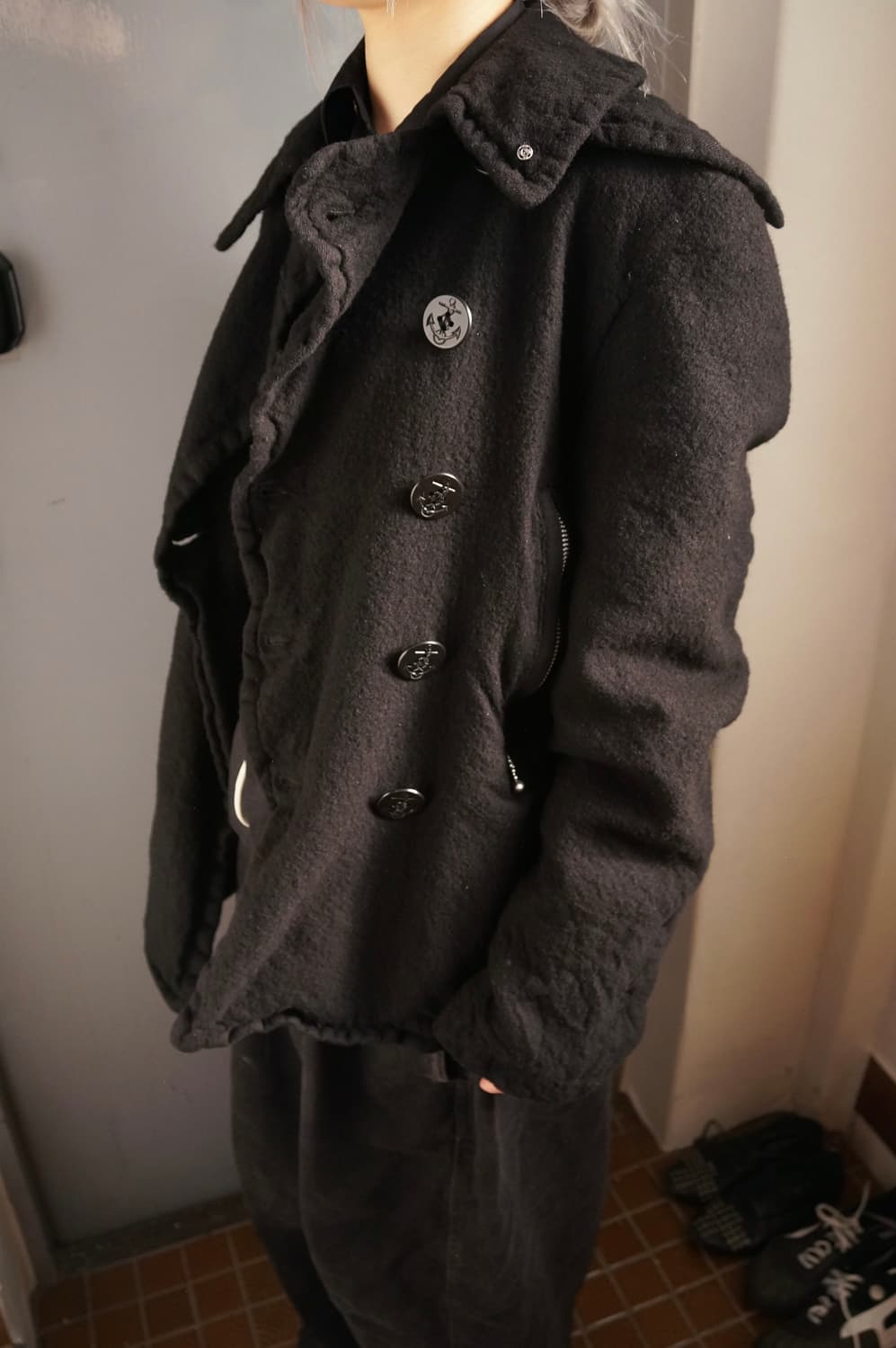 준야 와타나베 07aw 축융 피코트 상품이미지6