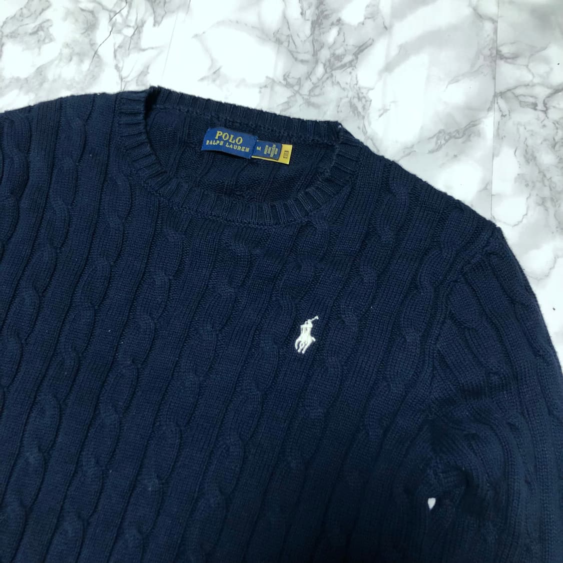 폴로 랄프로렌 니트 거의새거 꽈배기 여성용 상품이미지2