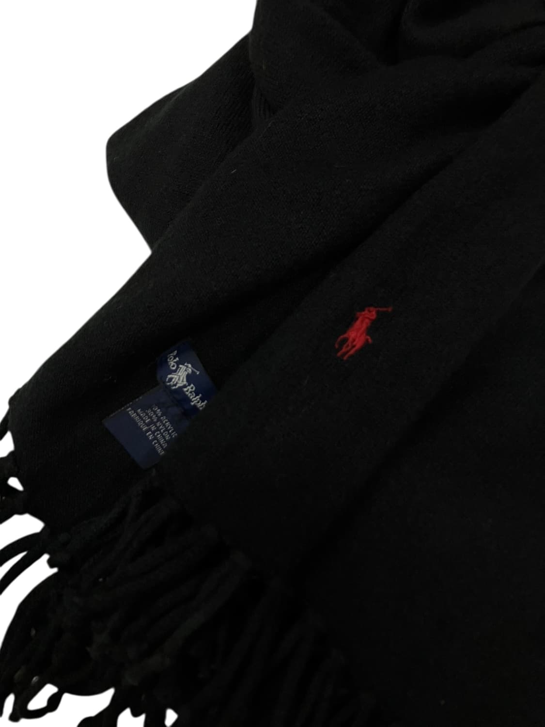 폴로 랄프로렌 블랙 머플러 목도리 상품이미지1