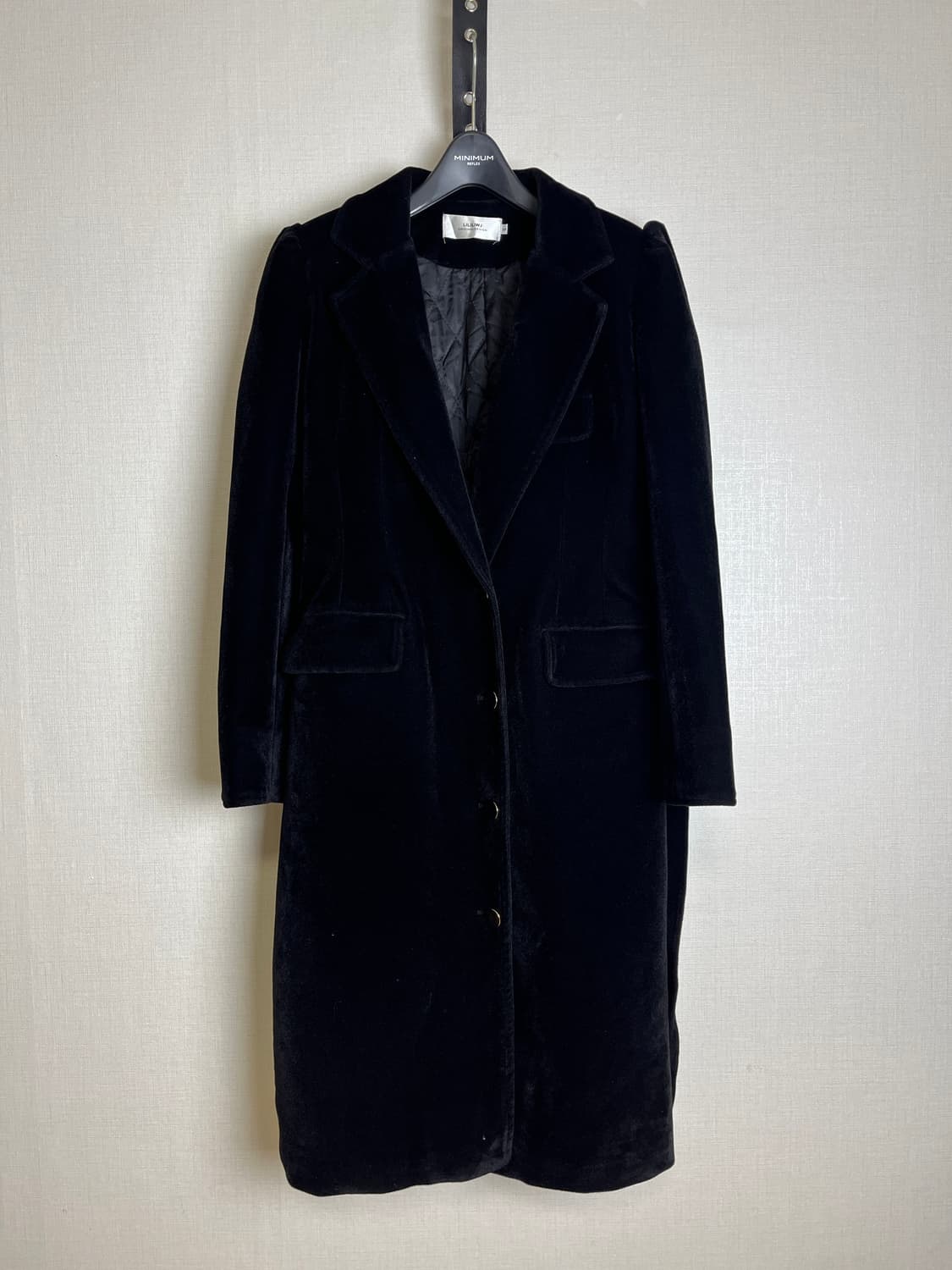 [S] 벨벳 여성 코트 상품이미지2