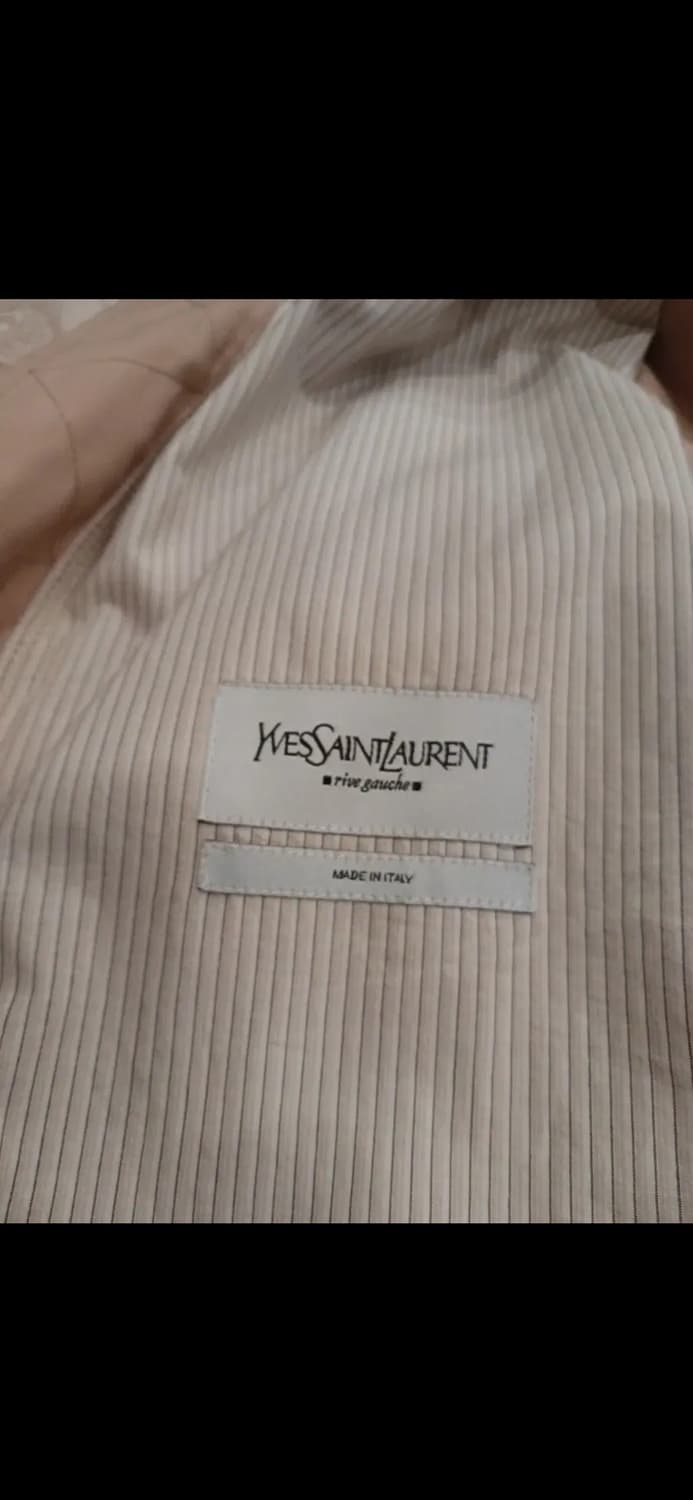 YSL rive gauche LEATHER TRIMMED JACKET 상품이미지8