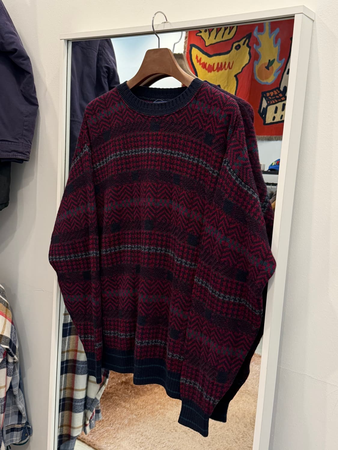 70-80s Pendleton 펜들턴 버진 울 노르딕 니트 (USA) 상품이미지1