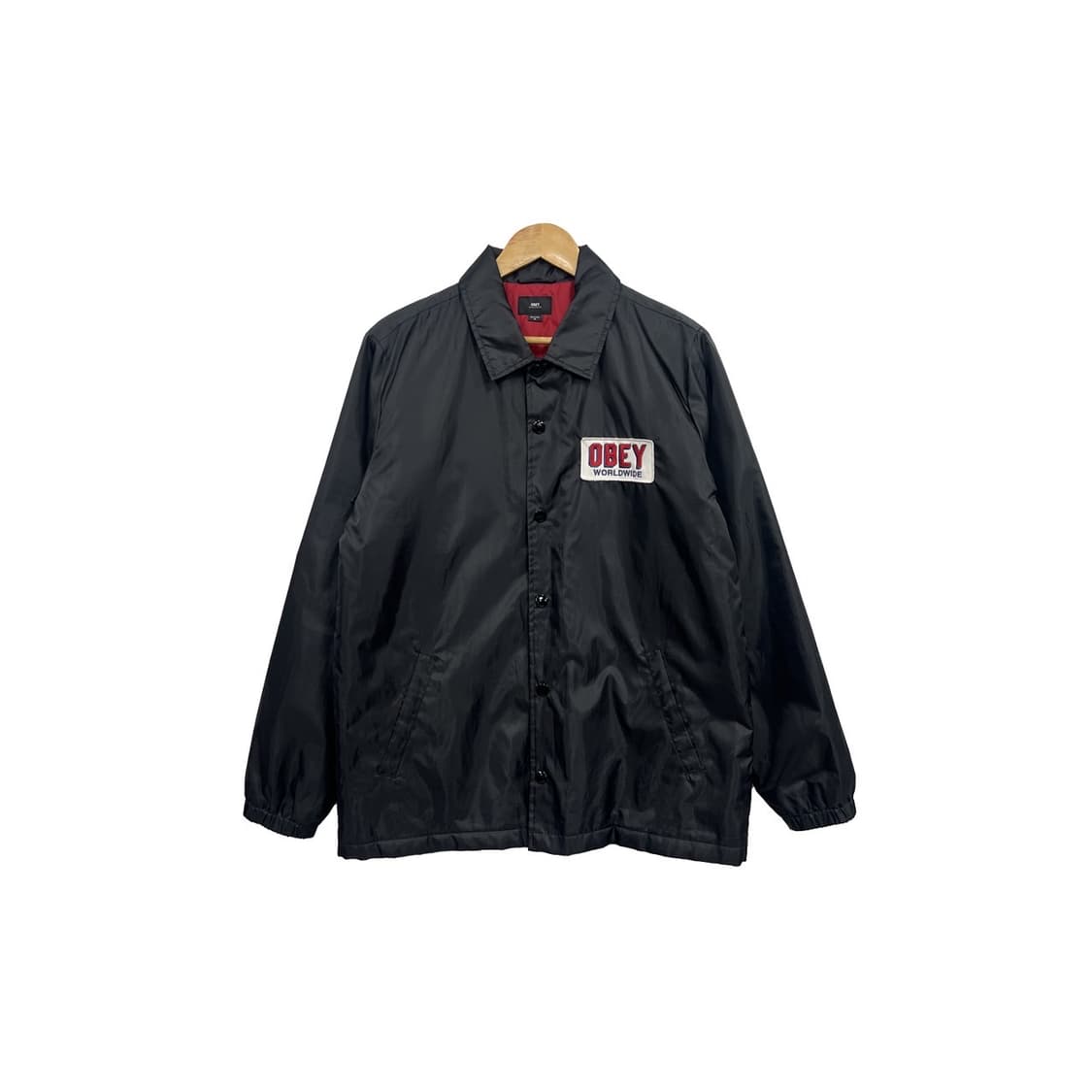 오베이 레터링 로고 나일론 바람막이 코치 자켓 상품이미지1