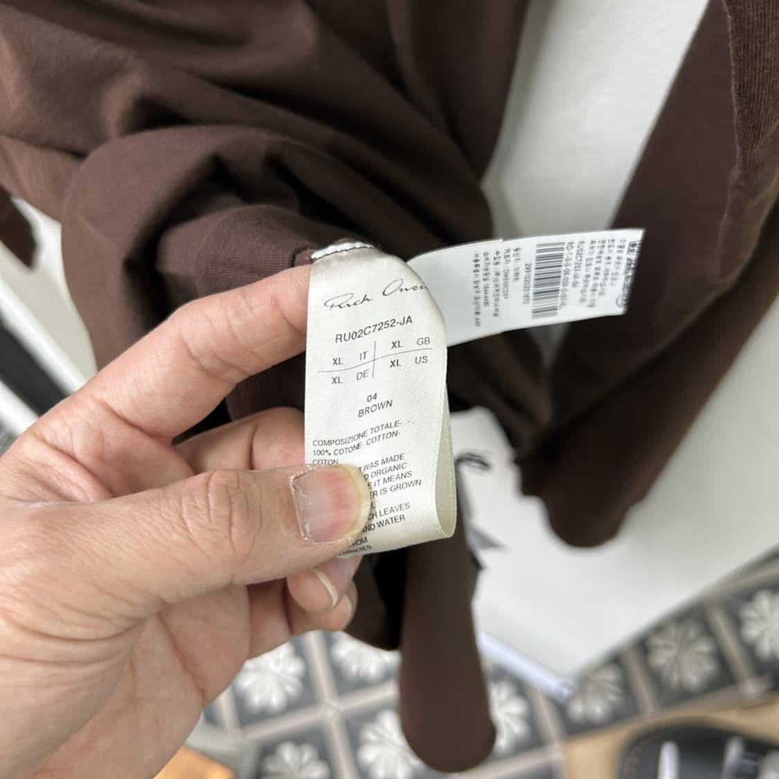 16386 - 23F/W 릭오웬스 룩소르 베이직 롱슬리브 상품이미지6