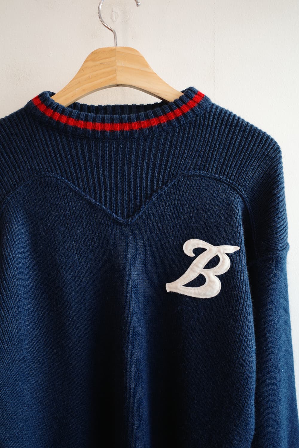 Town&Country 레터링 패치 울 니트  상품이미지2