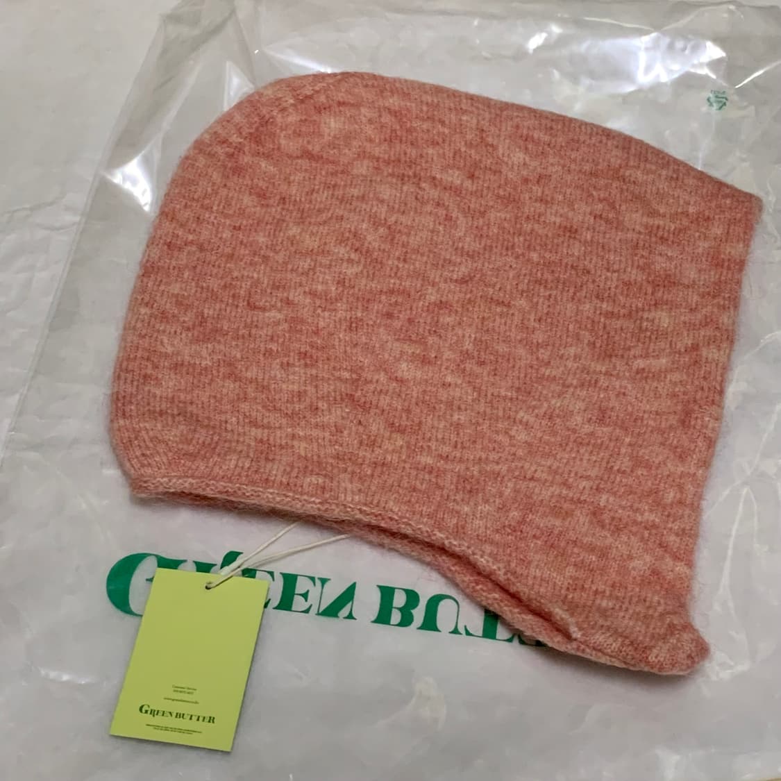 새상품 + 중고 ) 그린버터 바라클라바 아이보리&핑크 상품이미지5