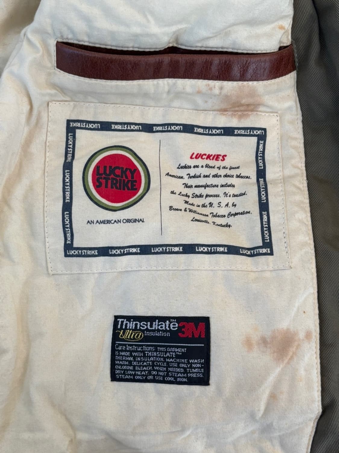 Vintage Lucky Strike Mustang Jacket 상품이미지9