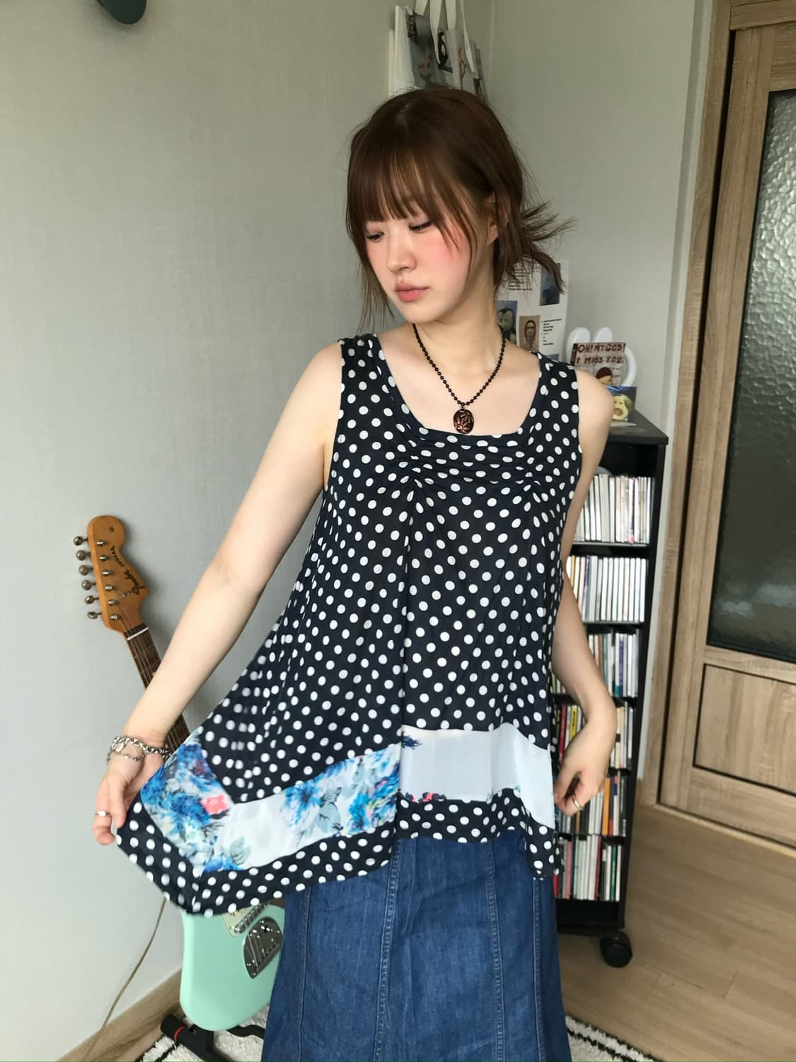 sunao kuwahara dot sleeveless  상품이미지1