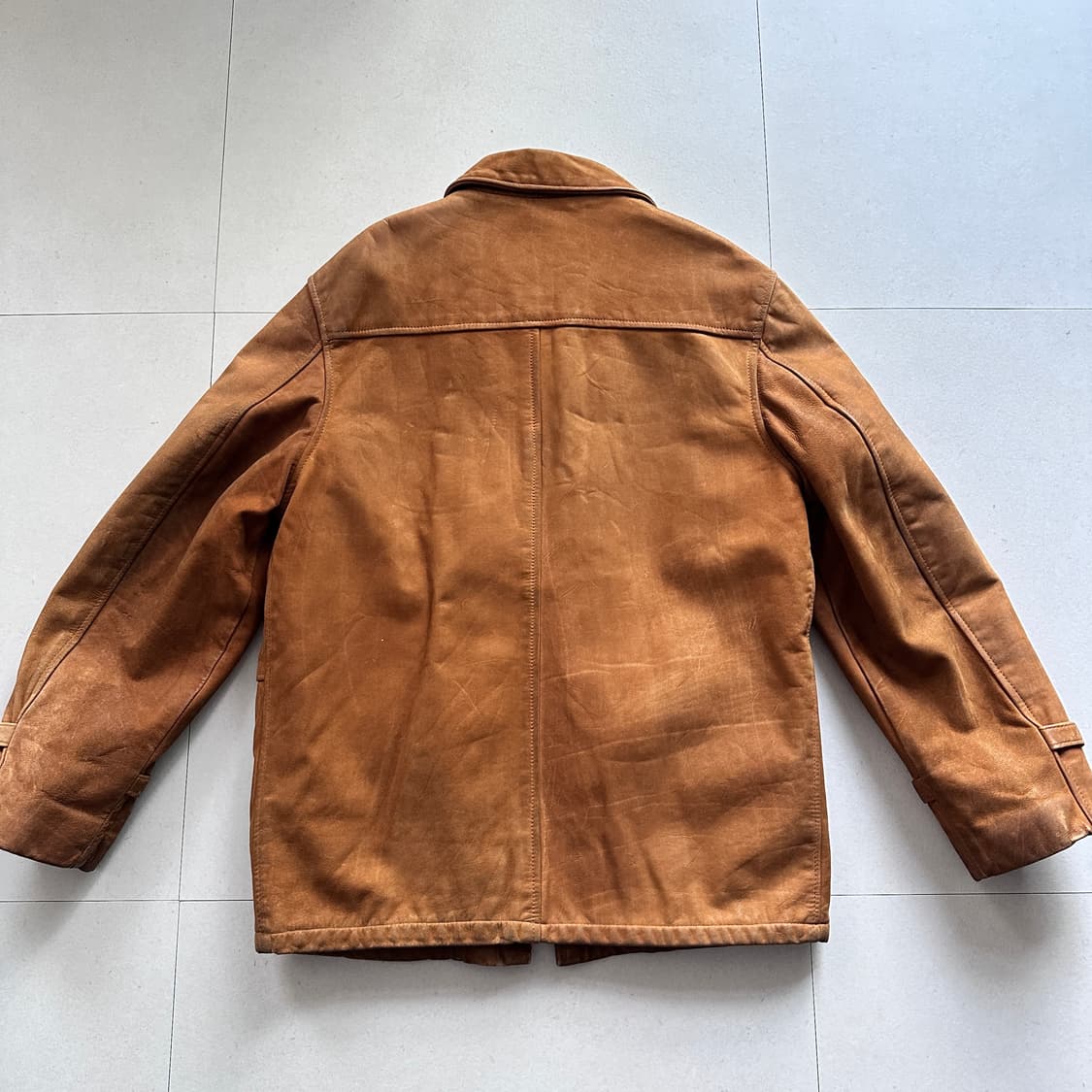 80s 쇼트 Schott 빈티지 스웨이드 가죽 자켓 38 USA MADE 상품이미지7