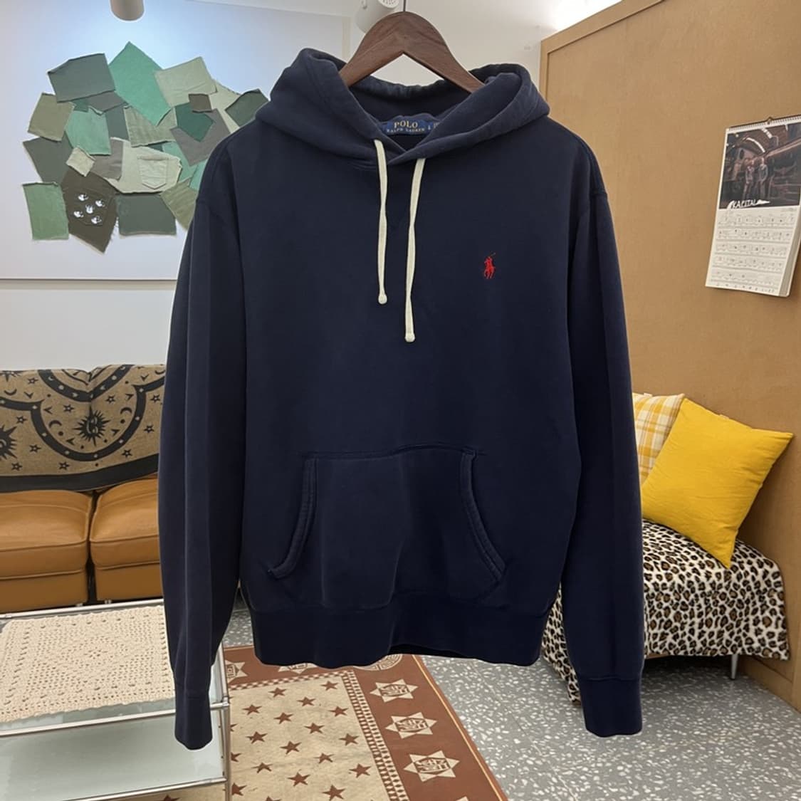 폴로 랄프로렌 올드스쿨 빈티지 캐주얼 후드티 L C10019 상품이미지3