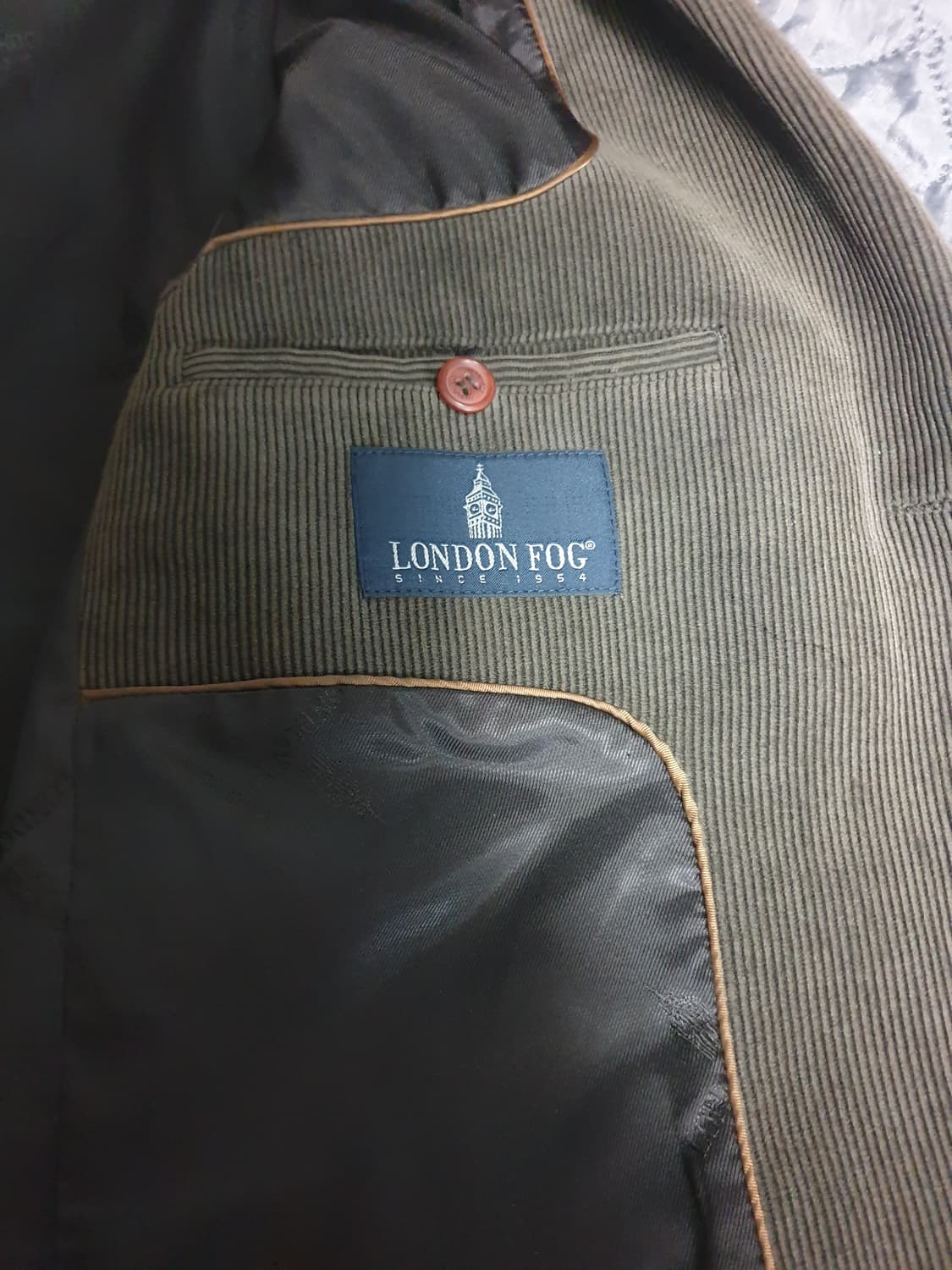 런던포그 빈티지 클래식 코듀로이 블레이저 자켓 모카브라운 (M) 상품이미지3