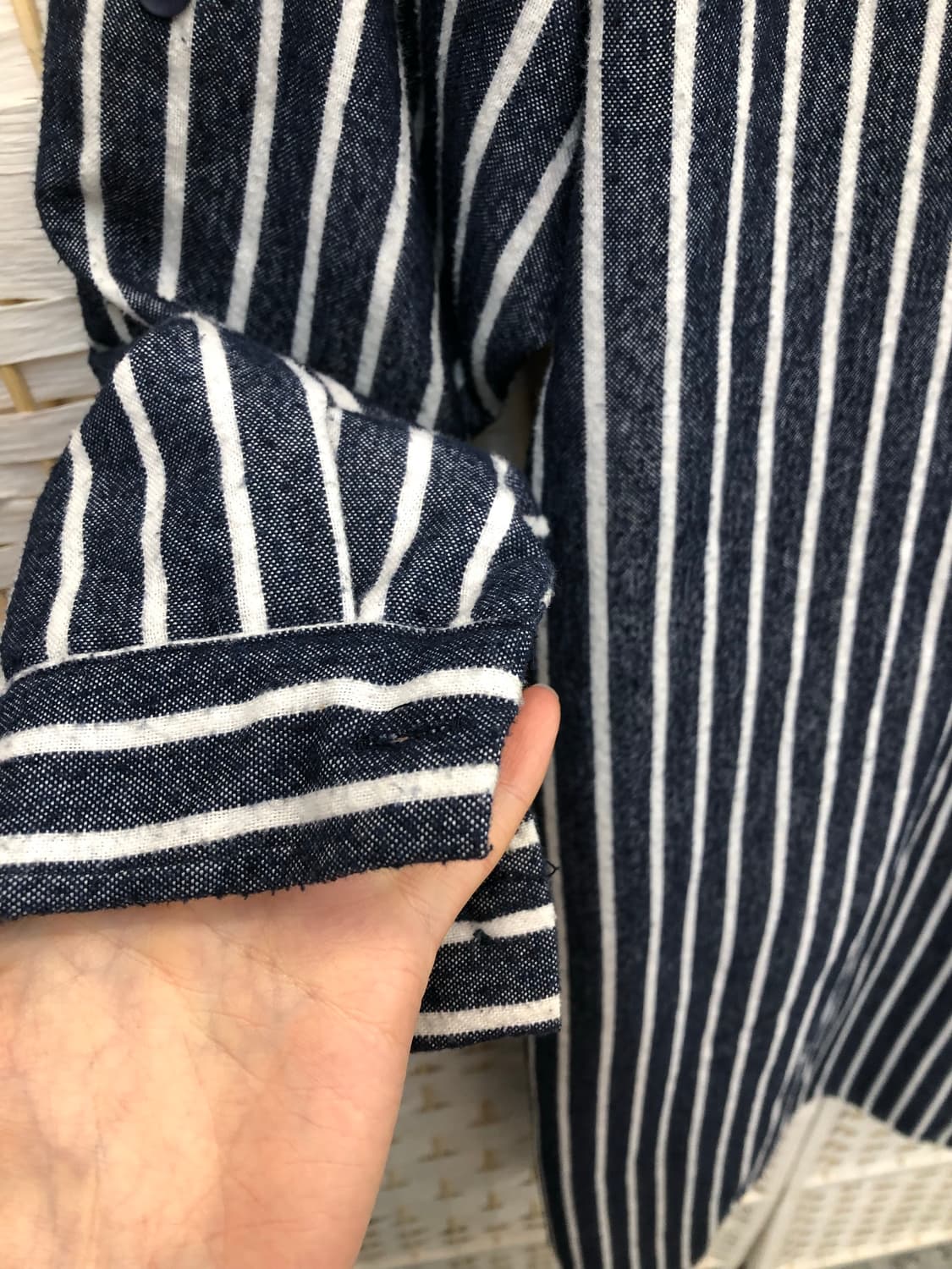 스트라이프 롱 셔츠 상품이미지5