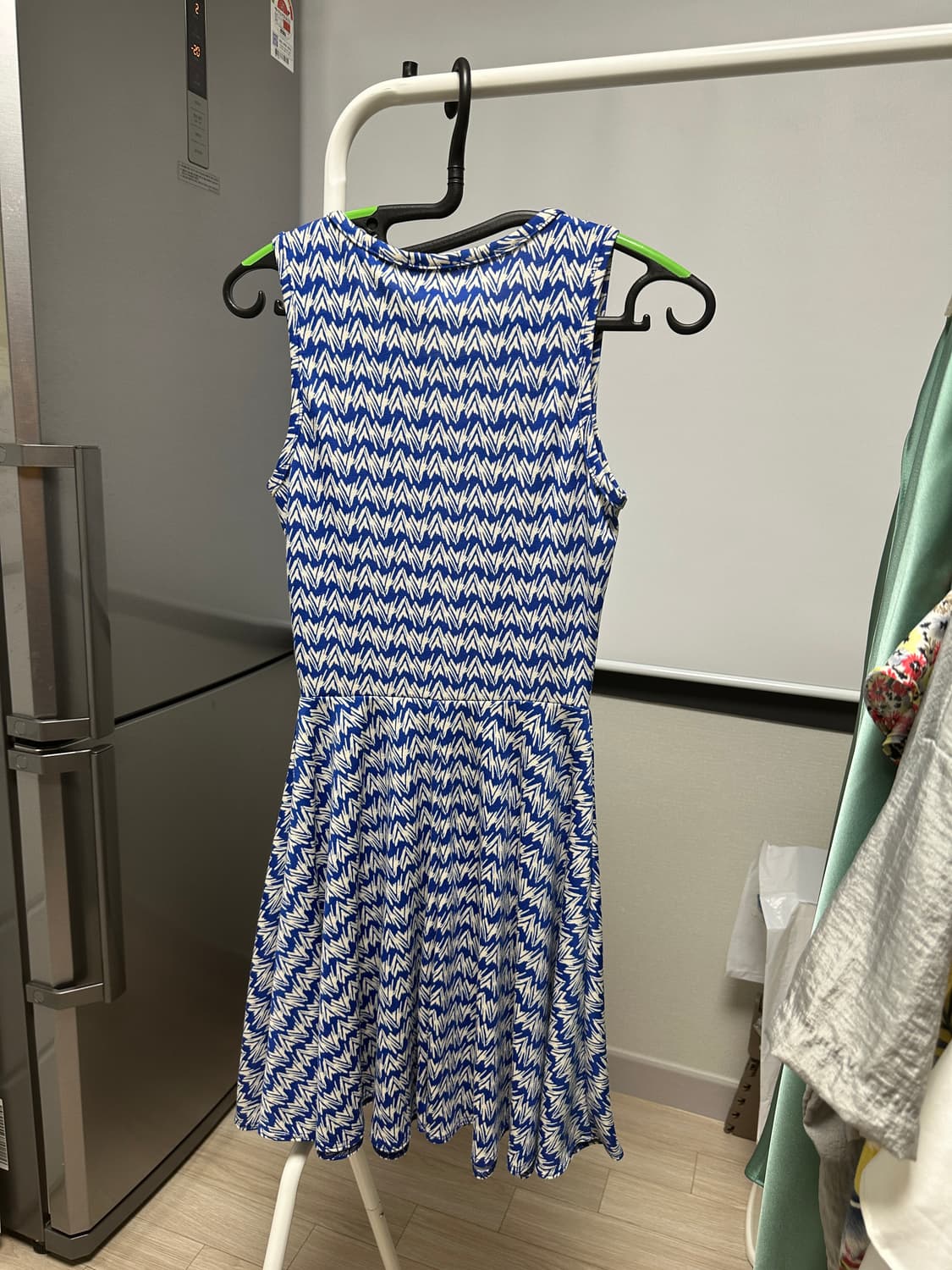블루 패턴 원피스 44-55 상품이미지3