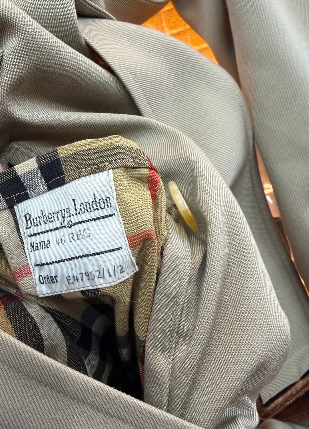 46/ 버버리 90s 아카이브 벨티드 트렌치코트 상품이미지10