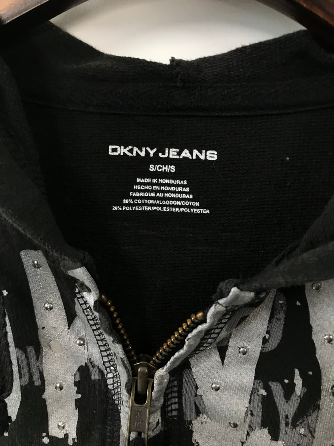 Dnky y2k 와투케 블랙 후드집업 상품이미지6