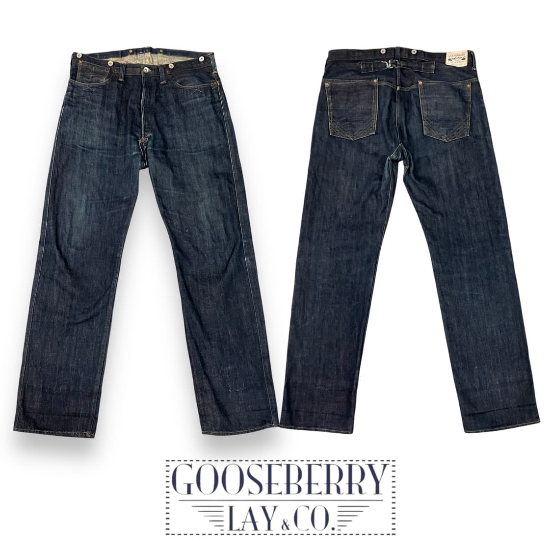 구즈베리 레이 벨크로 데님팬츠 상품이미지1