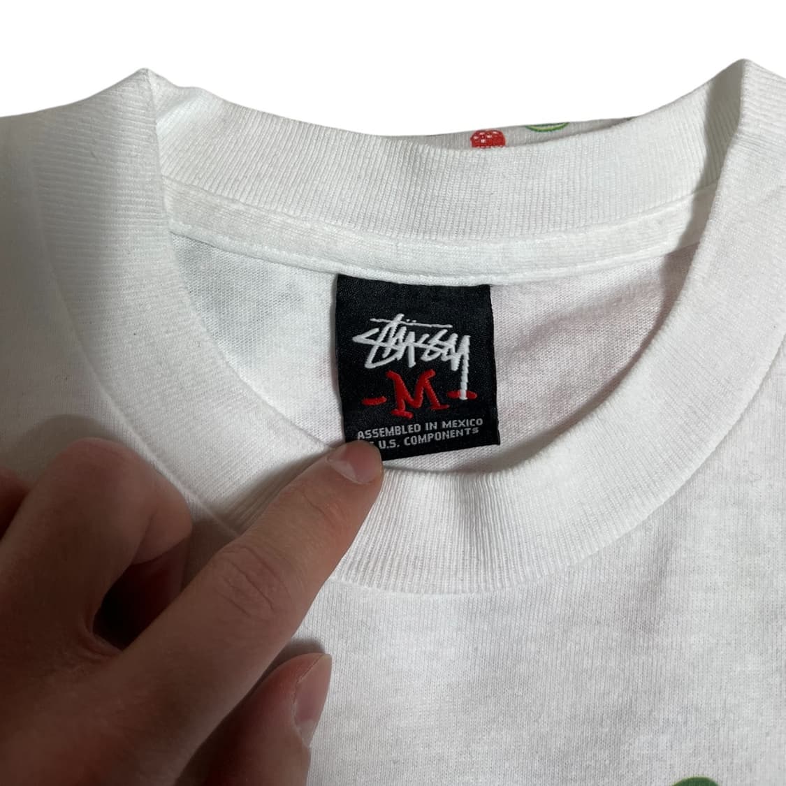 00s Stussy All Logo Tee M 상품이미지3
