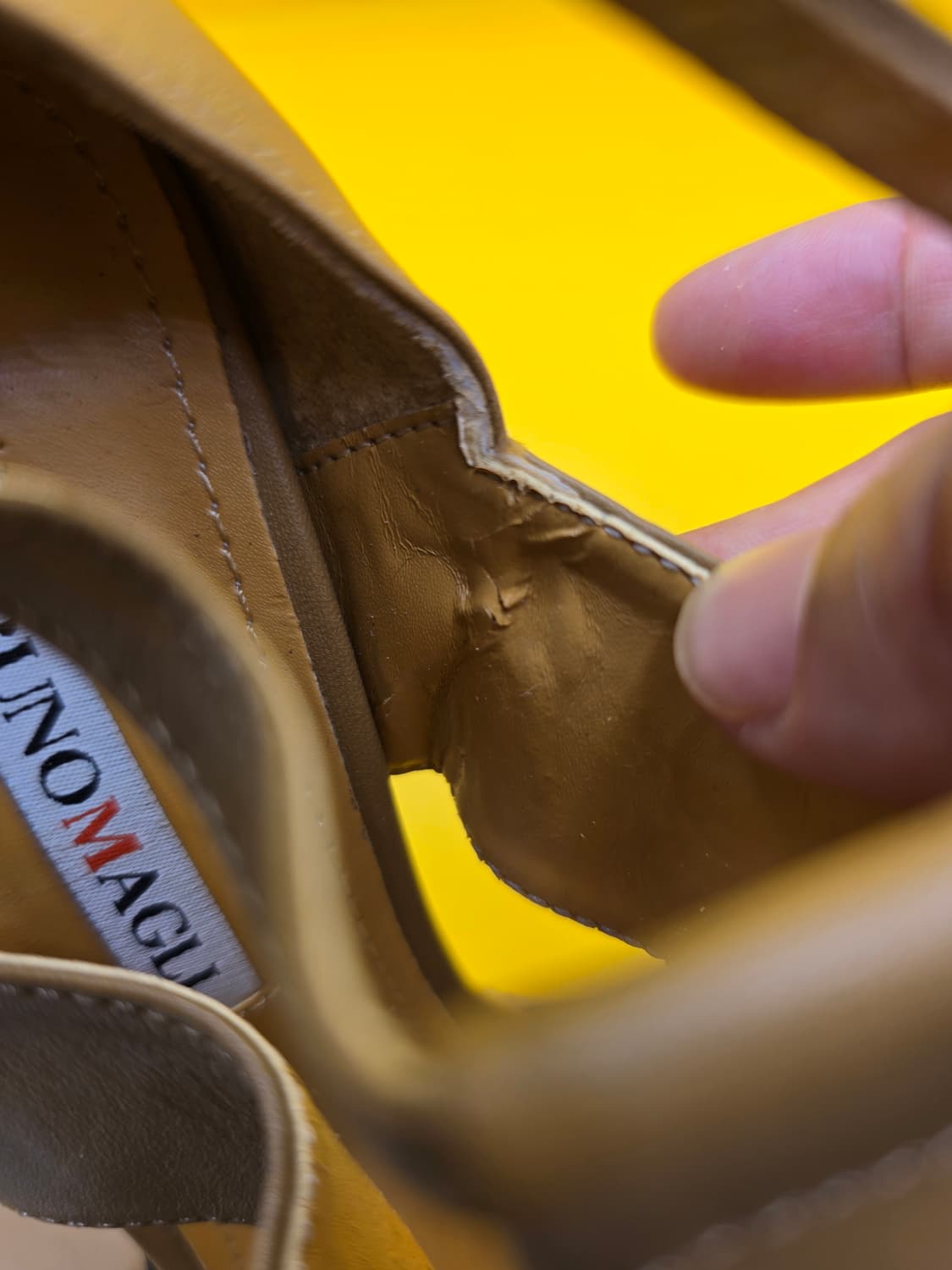 브루노말리 가죽 샌들 (7cm 굽)235D 상품이미지6