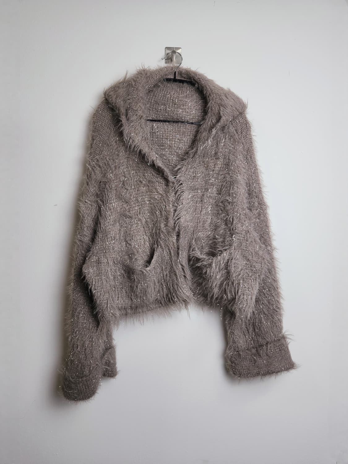 글리터 니트 후드 자켓 상품이미지6