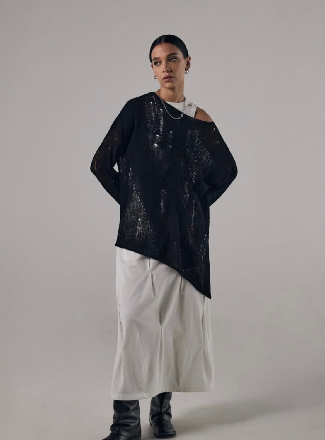 트리밍버드 시스루 니트 상품이미지2