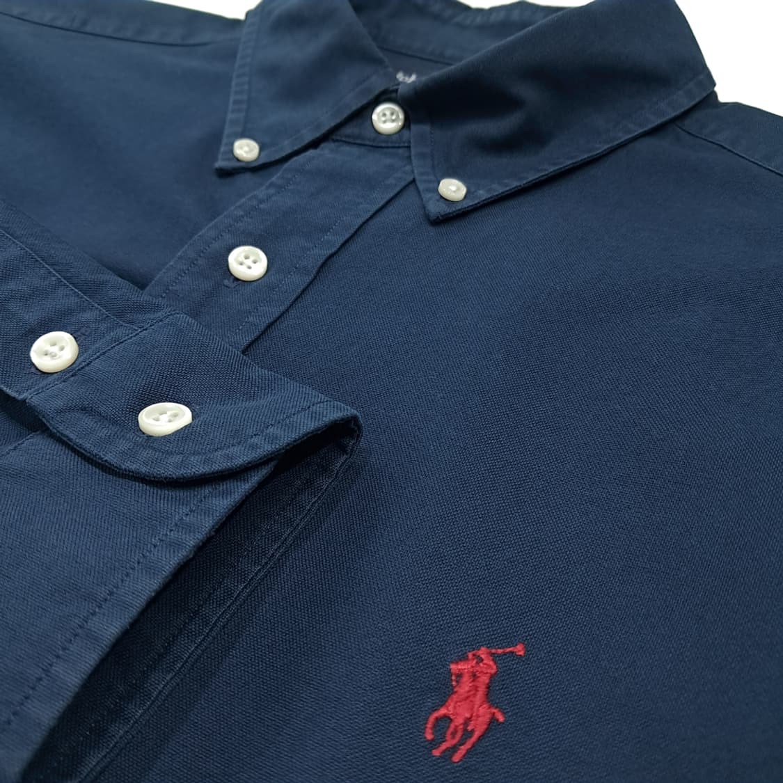 CK073 L 폴로 90s 레드포니 버튼다운 다크네이비 셔츠 남방 상품이미지4