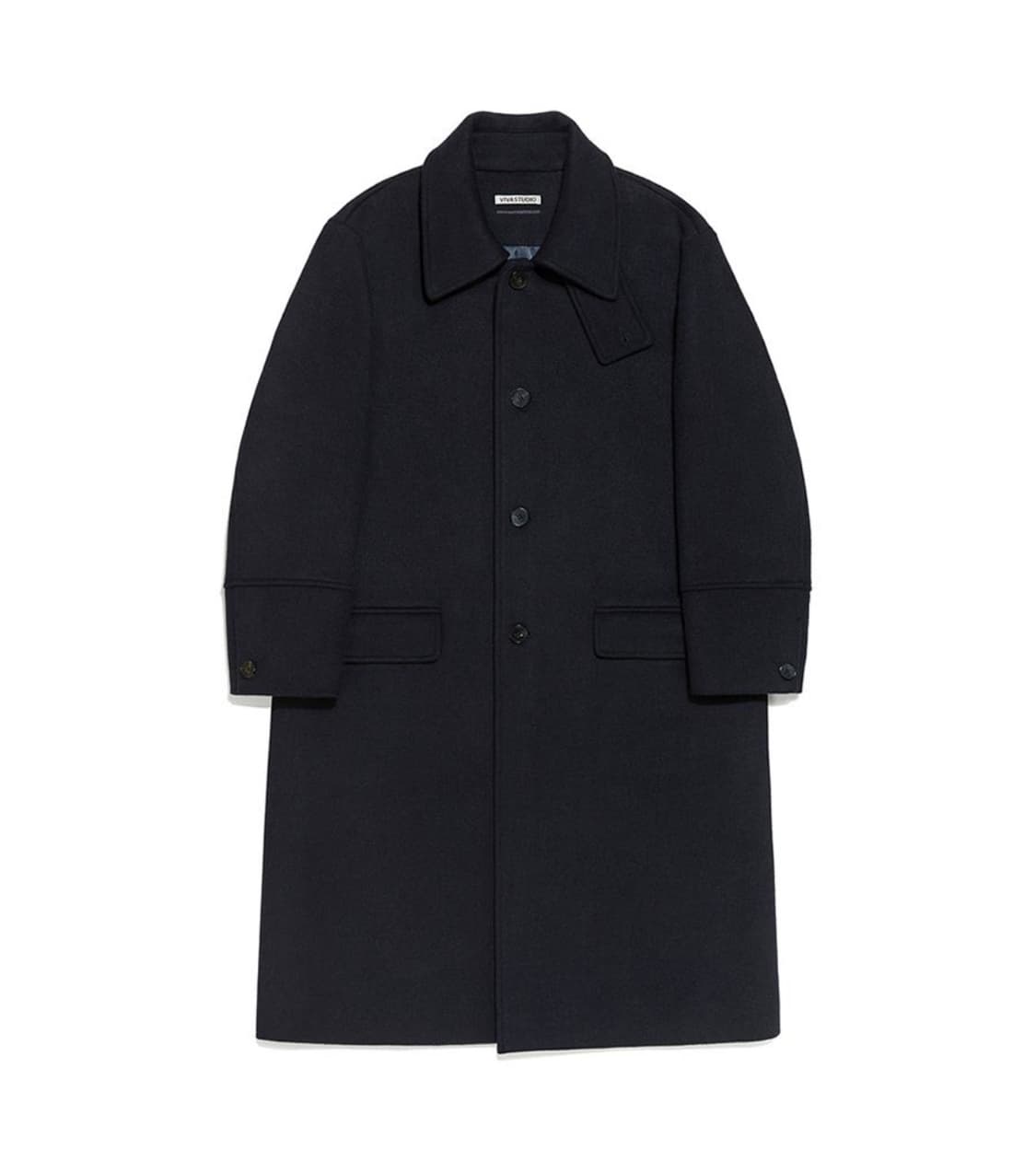 새상품(M)비바스튜디오 울캐시미어 수티앵카라 롱코트 네이비 상품이미지7