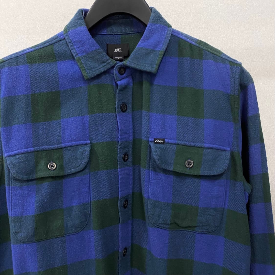 오베이 플란넬 체크 셔츠 상품이미지3
