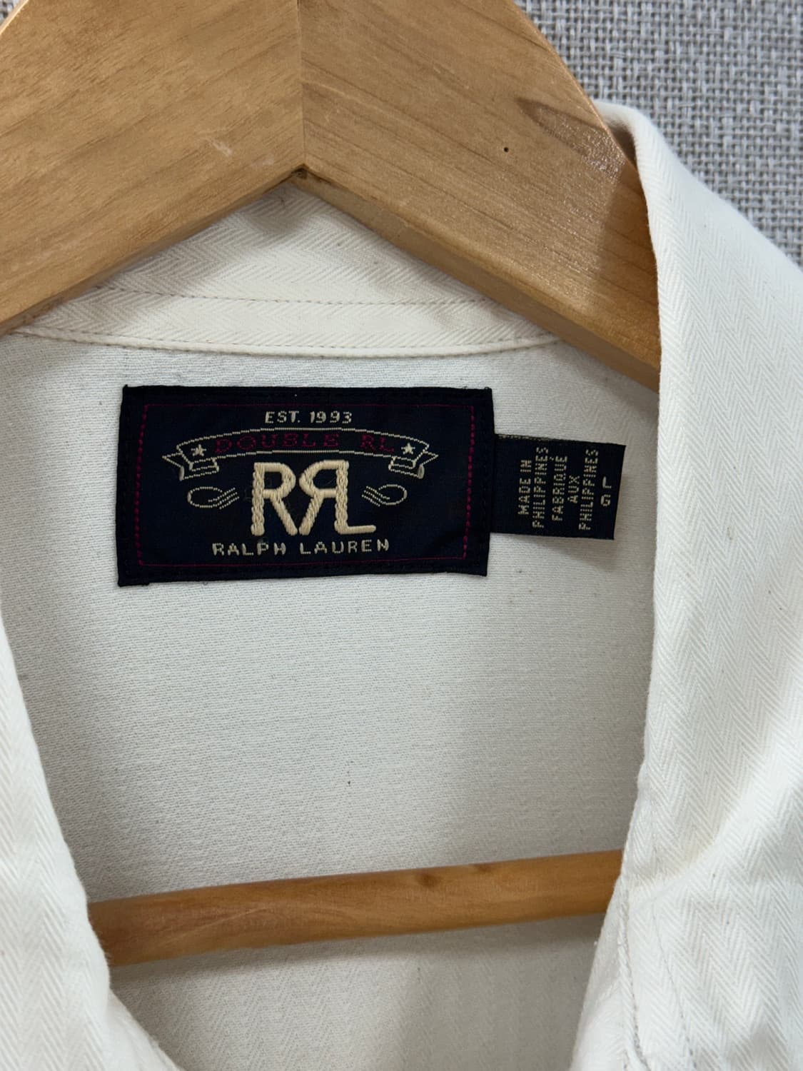 더블알엘 헤링본 워크셔츠 / L 상품이미지2