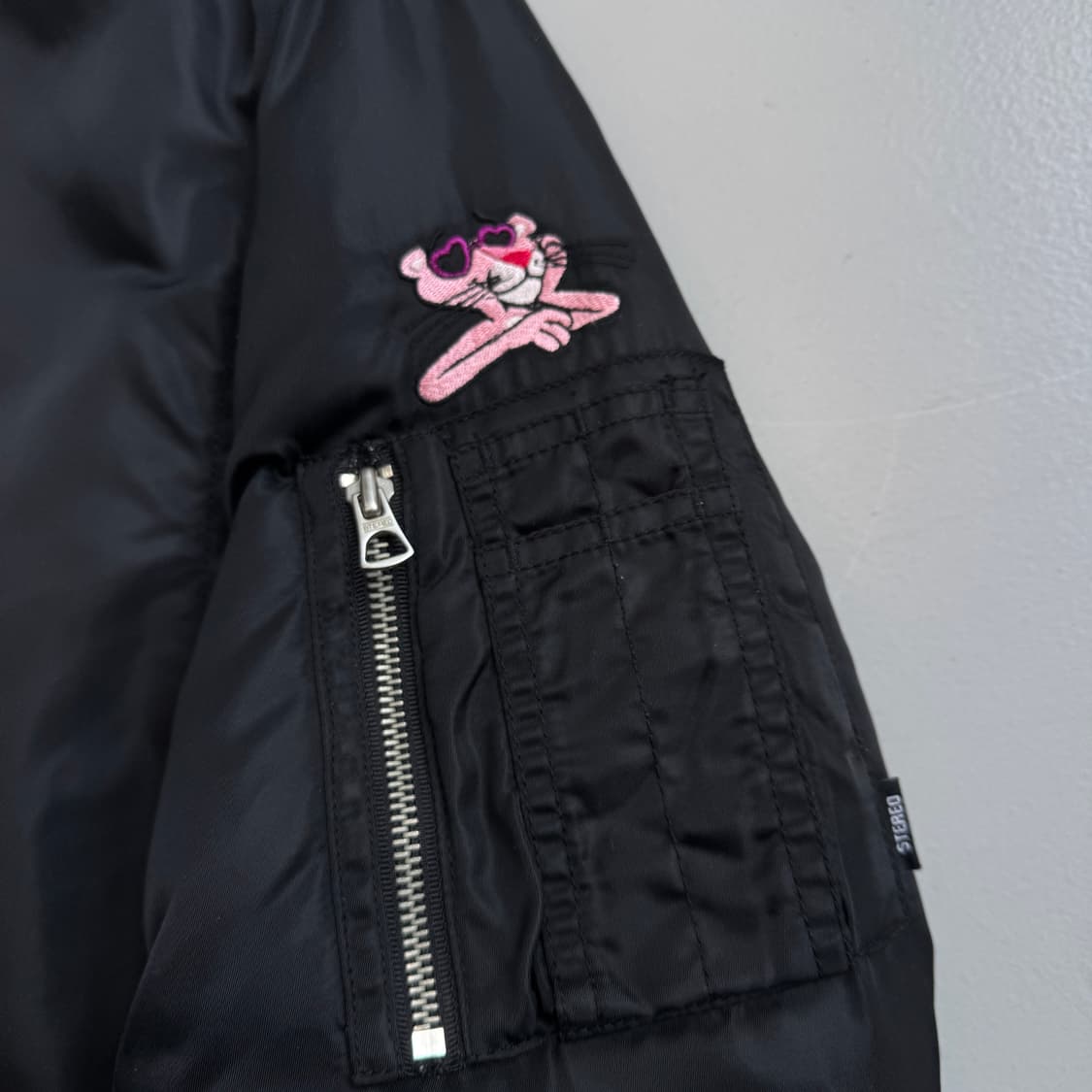 스테레오바이널즈 X 핑크팬더 ma-1 항공점퍼 자켓 상품이미지7