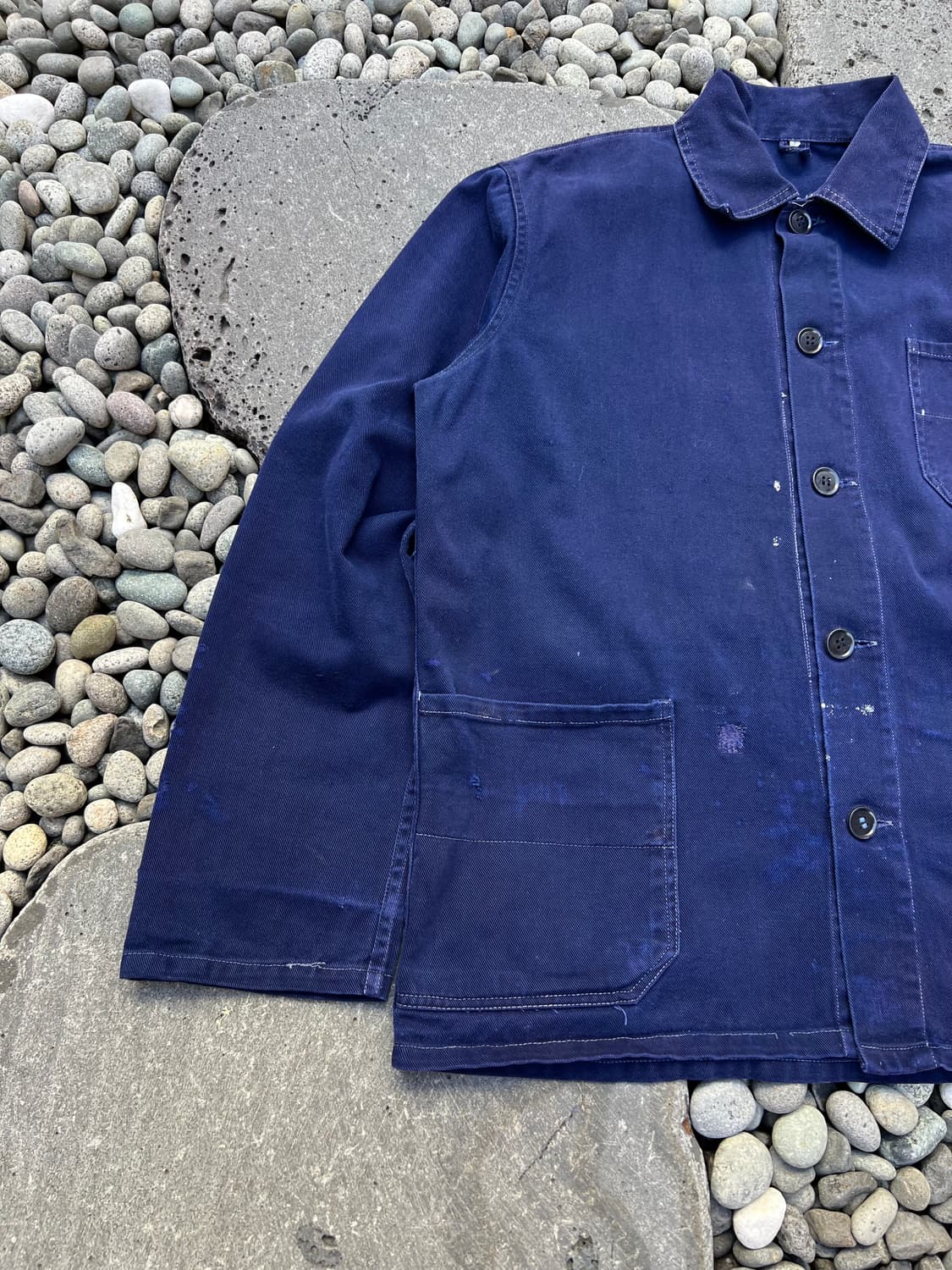 OLD VINTAGE DARK PURPLE NAVY 프렌치워크자켓 상품이미지4