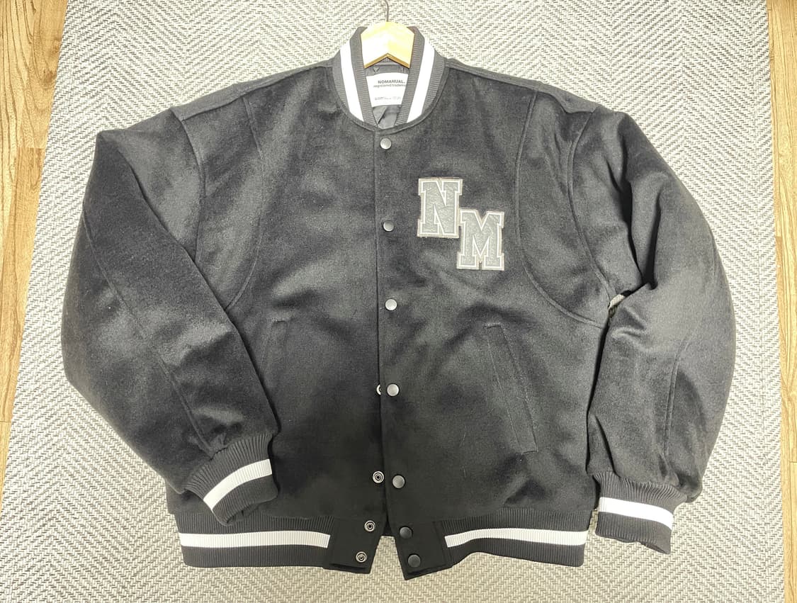 노메뉴얼 바시티자켓 누빔 M 상품이미지5