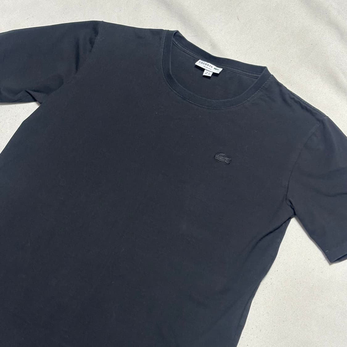 XL 라코스테 블랙 반팔티셔츠 상품이미지1