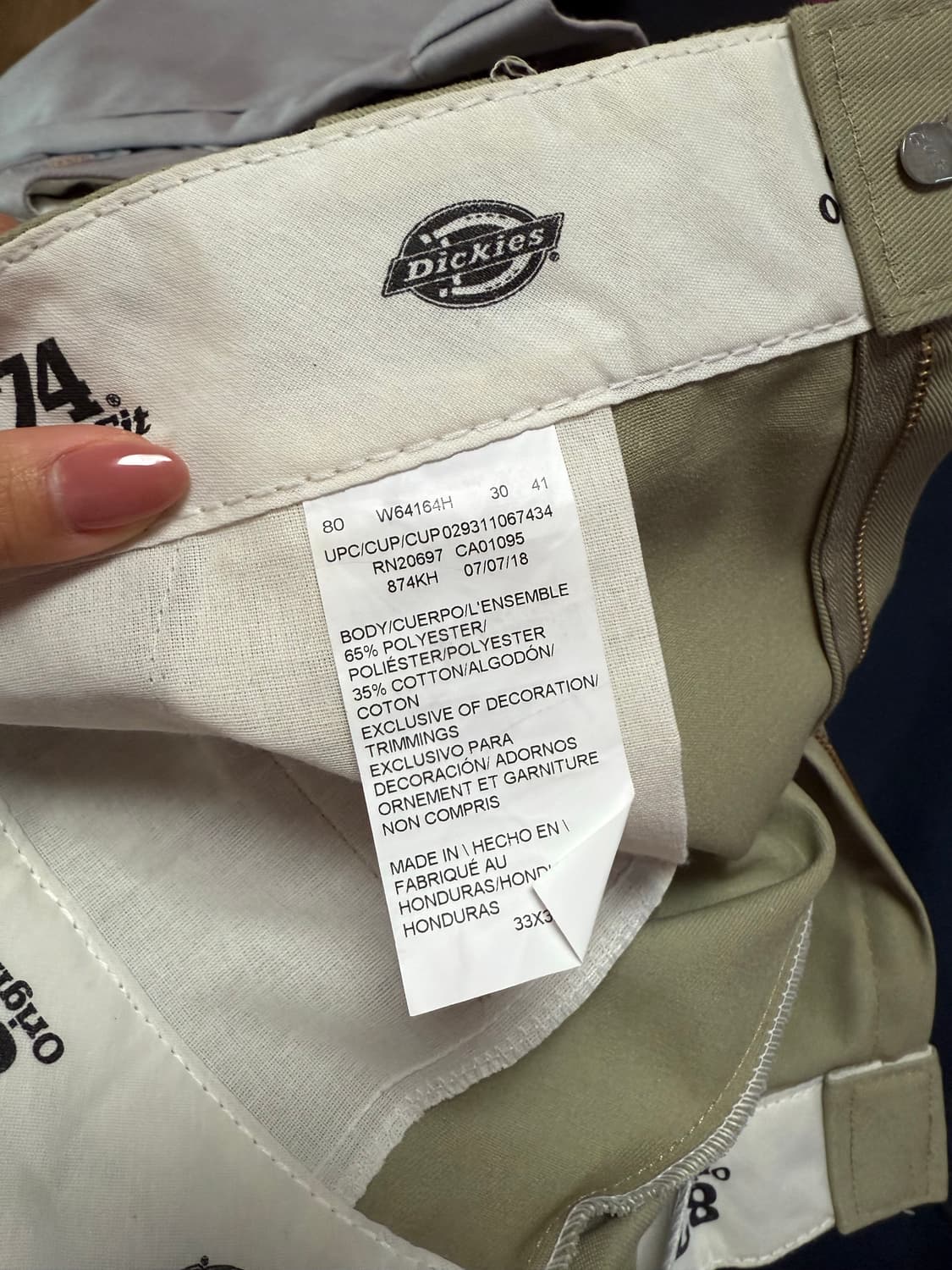 [새상품] 디키즈 874 정품 33X32 상품이미지3