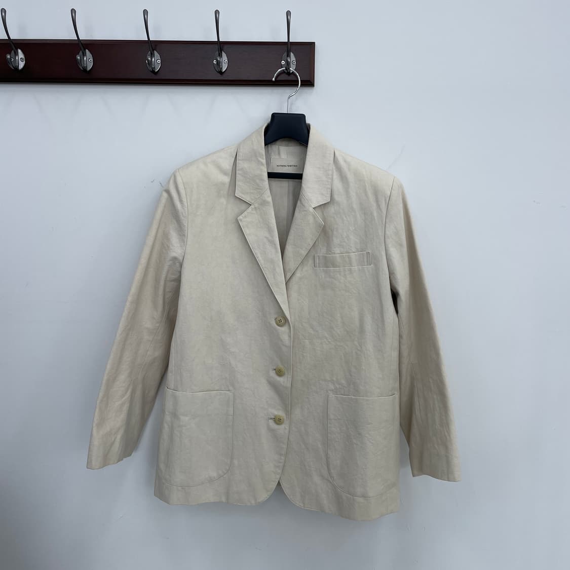 낫띵리튼 린넨 블레이저 자켓 아이보리 상품이미지1