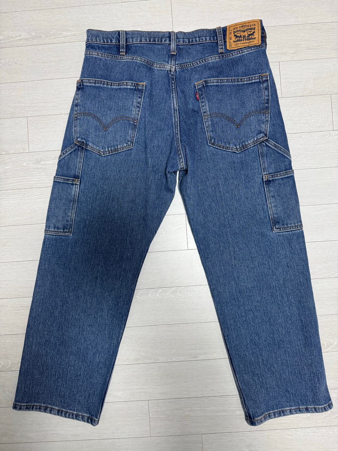 [36x30] 리바이스 565 워크웨어 더블니 중청 상품이미지2