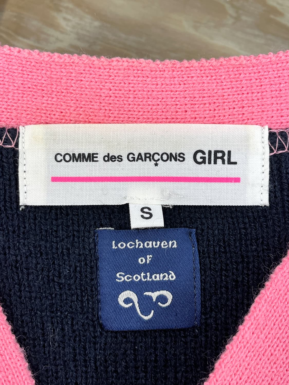 꼼데가르송 걸 19f/w 아크릴 가디건 상품이미지4