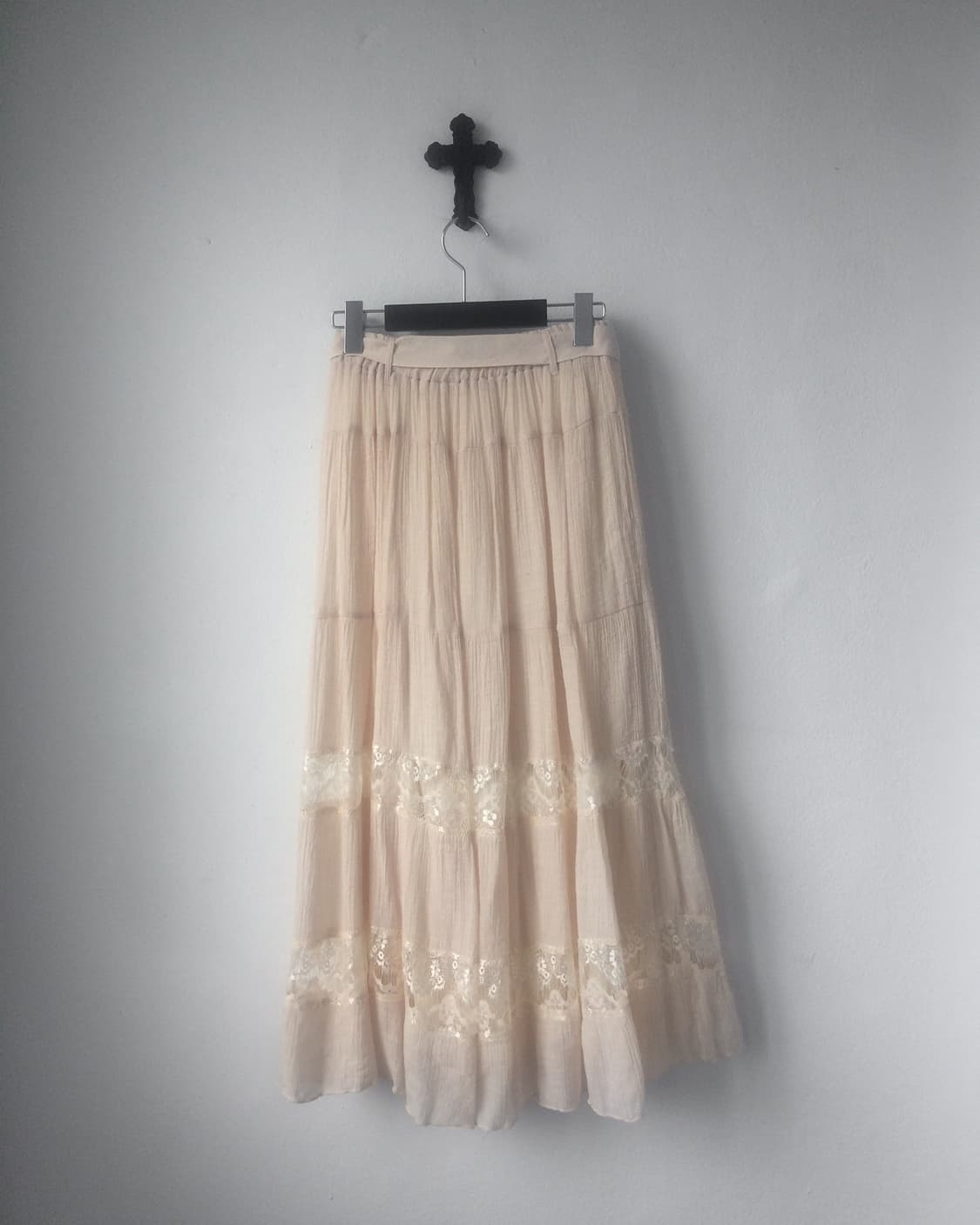 Tied Lace layer long skirt 상품이미지2