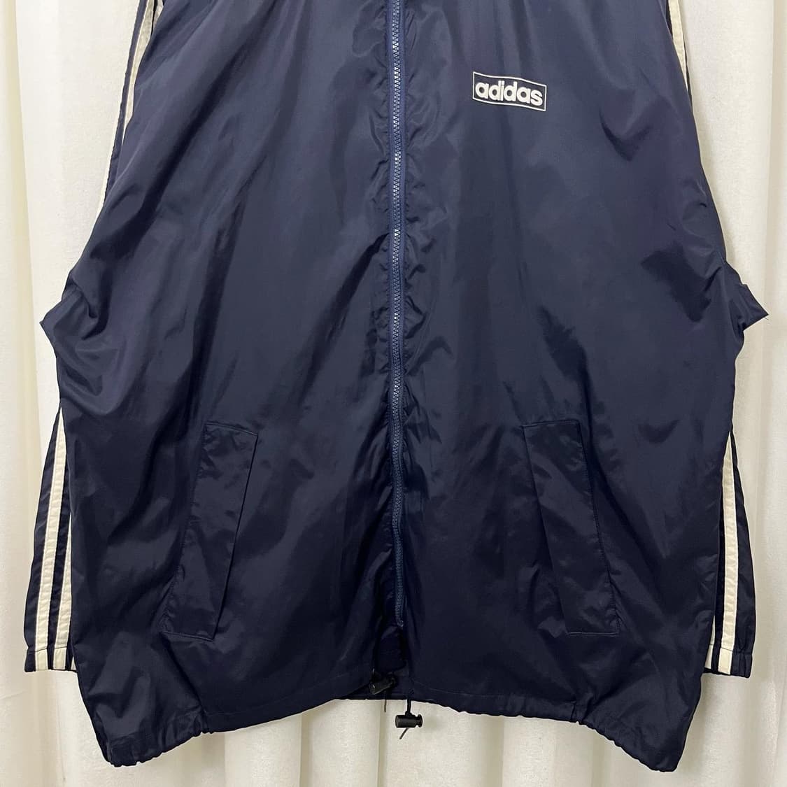 아디다스 네이비 화이트 삼선 윈드브레이커 상품이미지5
