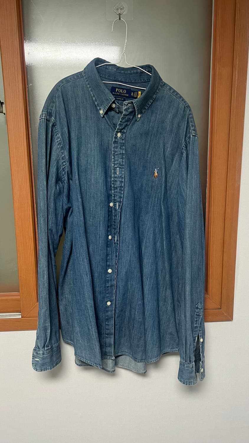 폴로 랄프로렌 샴브레이 데님 셔츠 xl  상품이미지1