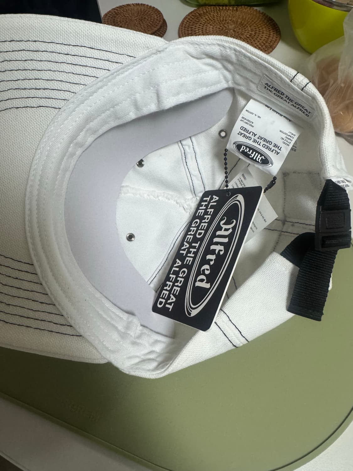 헤리티지플로스 알프레드 dirt cap 모자 화이트 새상품 상품이미지2