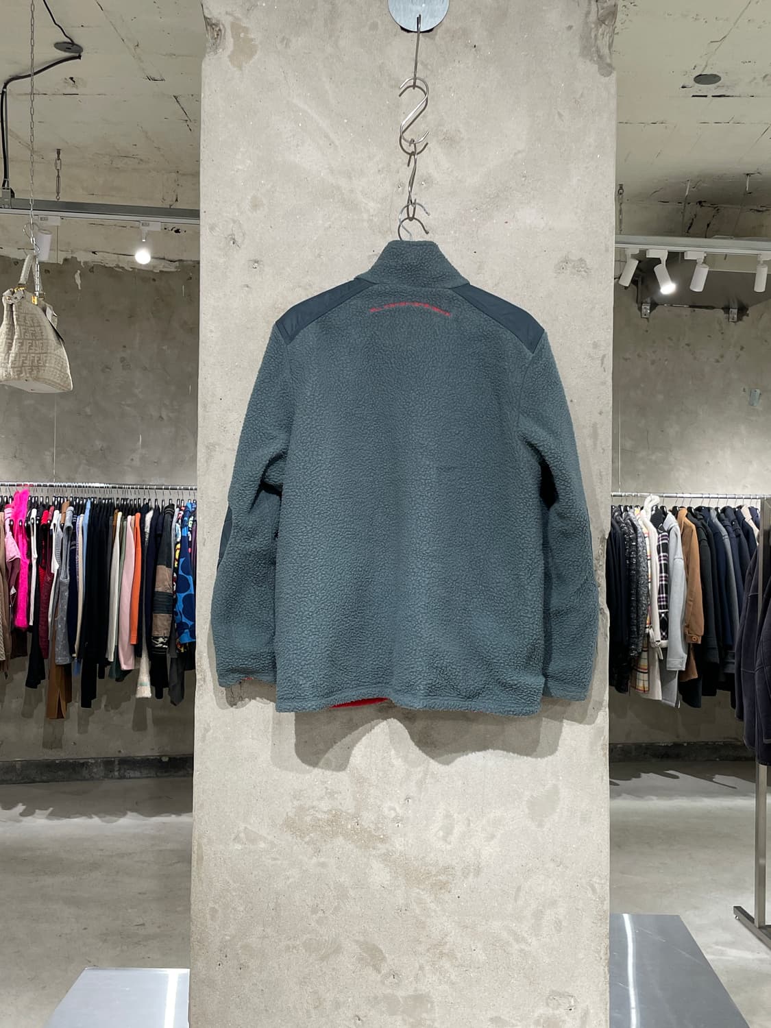 나이키 acg 레드 앤 그레이 클리마 핏 리버시블 플리스 자켓 상품이미지4