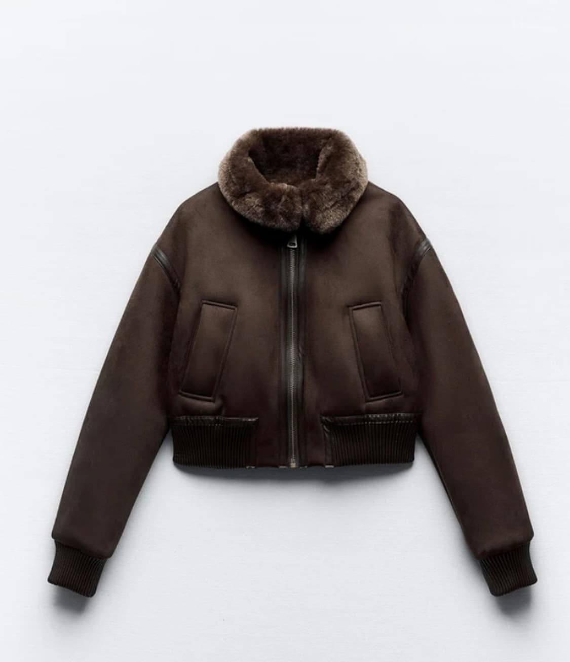 자라 크롭 무스탕 상품이미지1