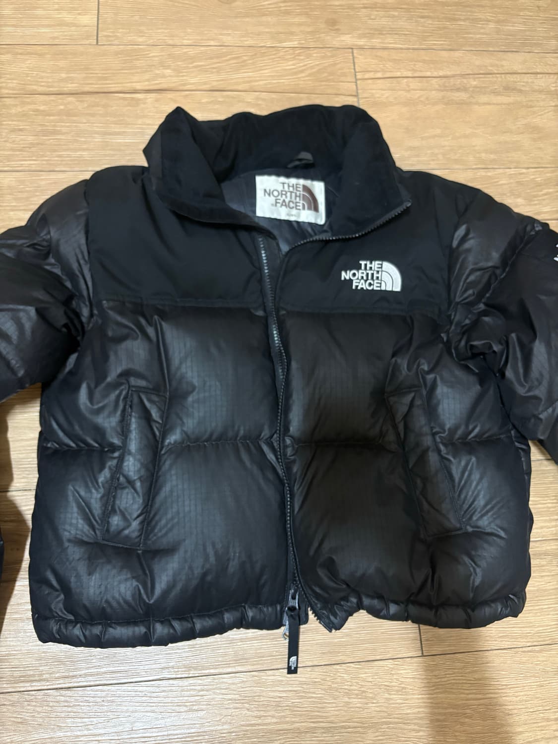 노스페이스 여성 노벨티 눕시 화이트라벨 패딩 블랙 s 85 상품이미지1