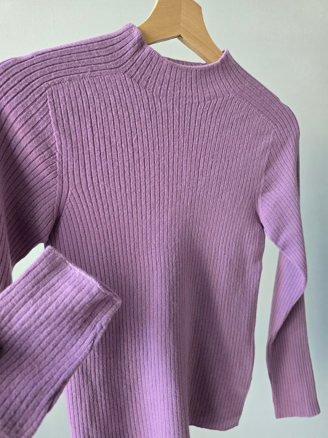 framework 울100 슬림 골지 니트 상품이미지2