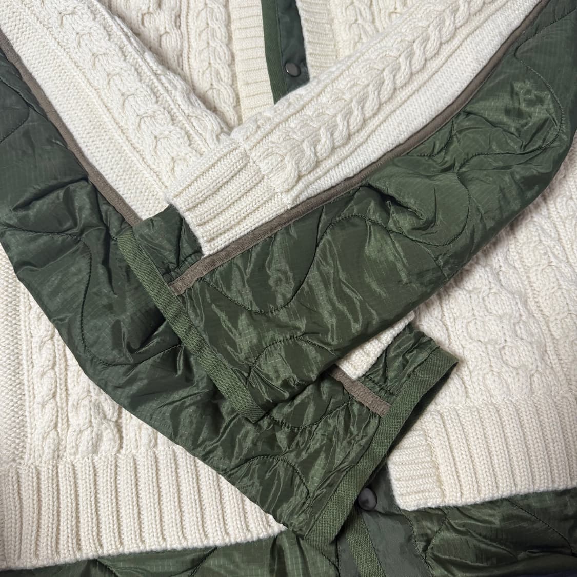 [M]준야와타나베 21AW 니트 도킹 라이너 파카 상품이미지7