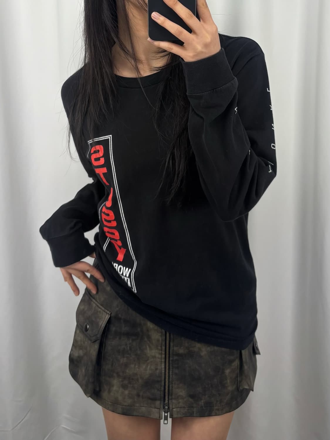 스투시 인터네셔널 블랙 롱슬리브 상품이미지3