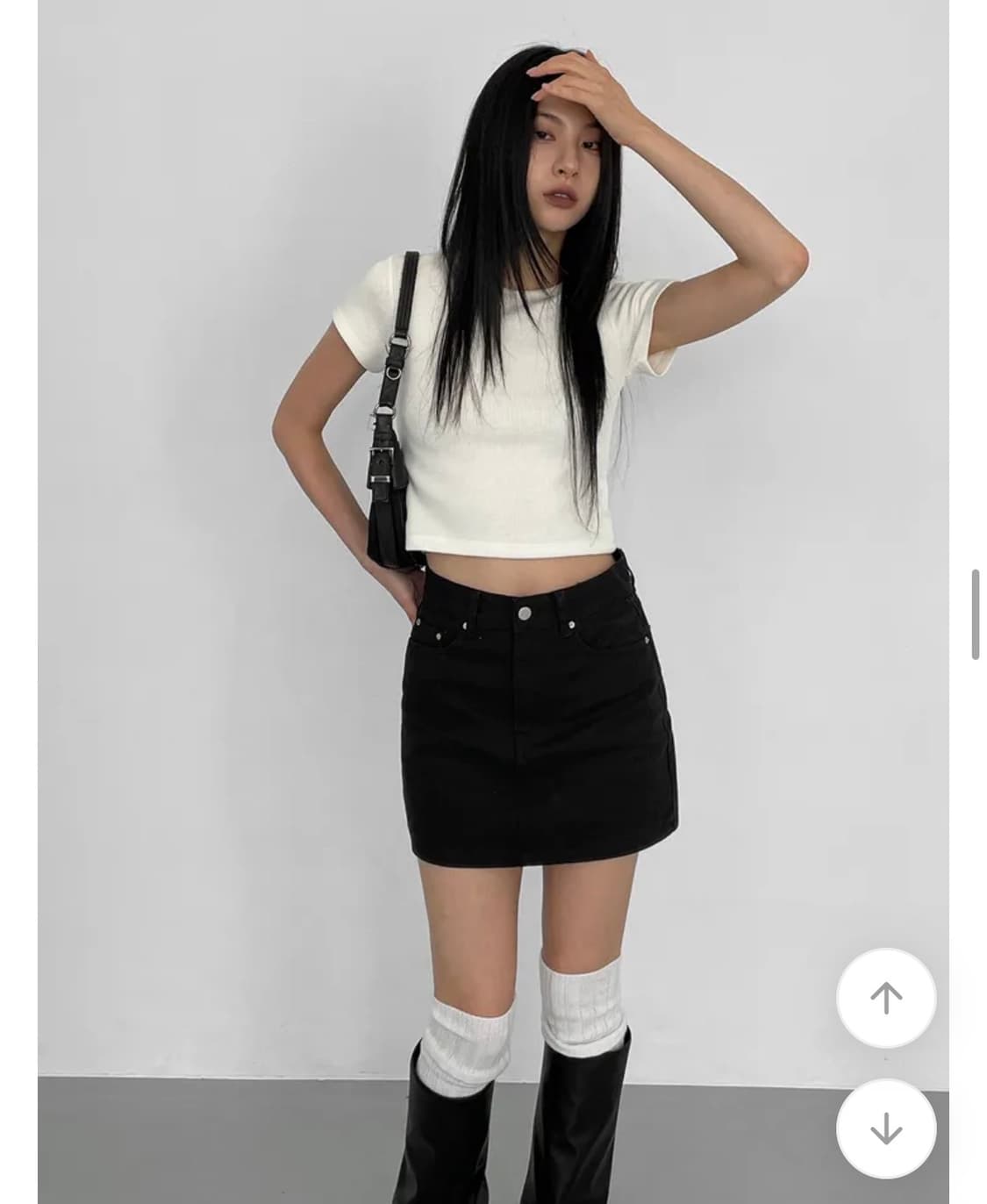 블랙업 토런스 코튼 미니스커트 M  상품이미지3