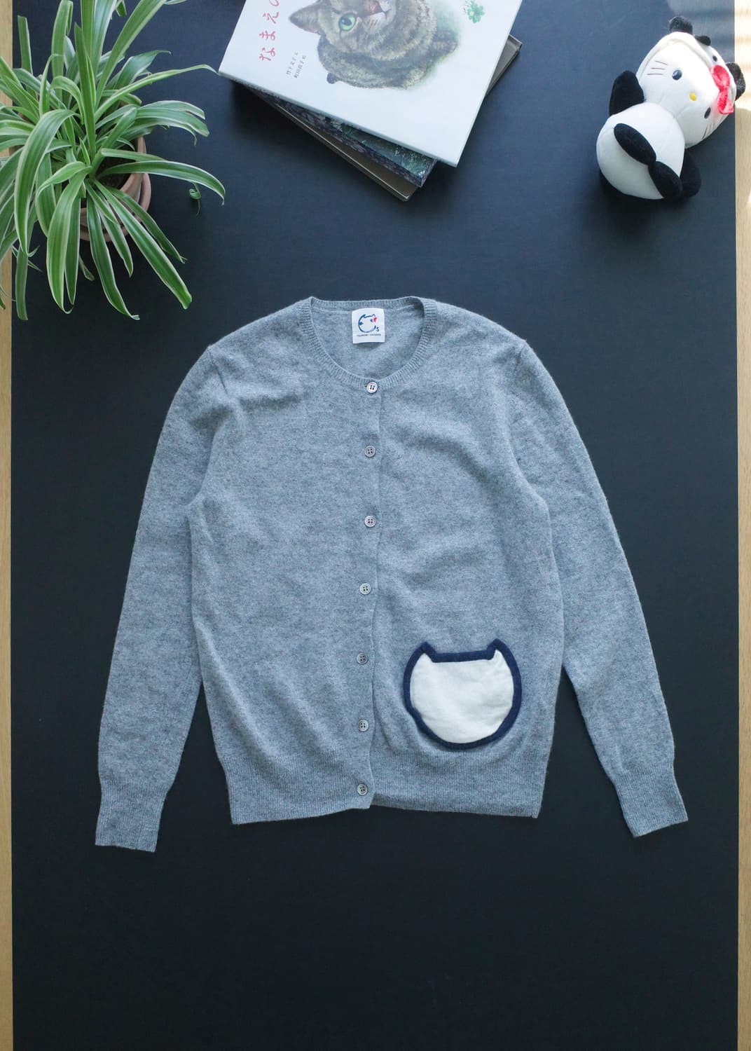 캣 니트 가디건 상품이미지2